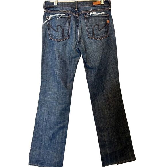 Citizens of Humanity Jeans Womens 28 Blue Kelly 001 Low Bootcut Stretch Denim - Picture 2 of 6